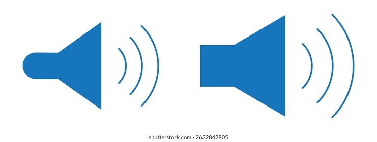 Speaker icon vector. Volume illustration sign. Loudspeaker symbol or logo.