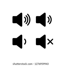 Vector de icono del altavoz. Icono de volumen. Vector de icono de altavoz