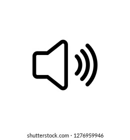 Speaker icon vector. Volume icon. Loudspeaker icon vector