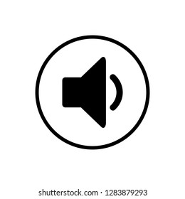Speaker icon vector. Volume icon. Loudspeaker icon vector