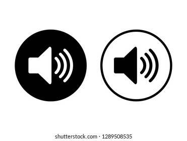 Speaker icon vector. Volume icon. Loudspeaker icon vector