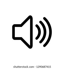 Speaker icon vector. Volume icon. Loudspeaker icon vector