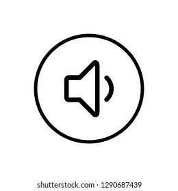 Speaker icon vector. Volume icon. Loudspeaker icon vector