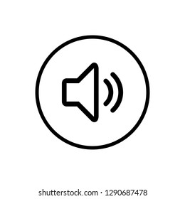 Speaker icon vector. Volume icon. Loudspeaker icon vector