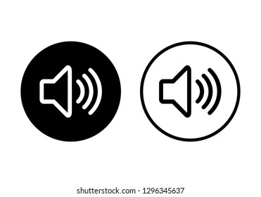 Speaker icon vector. Volume icon. Loudspeaker icon vector