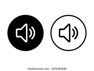 Speaker icon vector. Volume icon. Loudspeaker icon vector