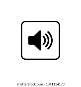 Speaker icon vector. Volume icon. Loudspeaker icon vector