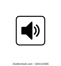 Speaker icon vector. Volume icon. Loudspeaker icon vector