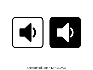 Speaker icon vector. Volume icon. Loudspeaker icon vector