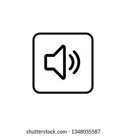 Speaker icon vector. Volume icon. Loudspeaker icon vector