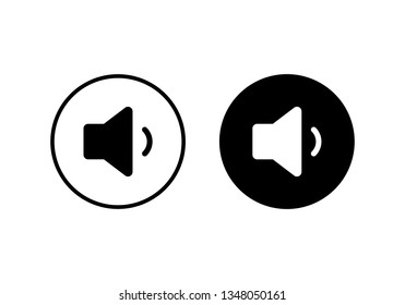 Speaker icon vector. Volume icon. Loudspeaker icon vector. volume button