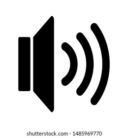 Speaker icon vector. Volume icon. Loudspeaker icon vector on white background