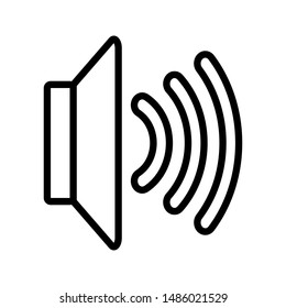 Speaker icon vector. Volume icon. Loudspeaker icon vector on white background