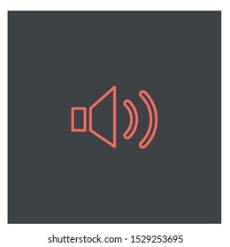 Speaker icon vector. Volume icon. Loudspeaker icon vector on white background