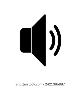 Speaker icon vector. volume icon vector. loudspeaker icon vector. sound symbol