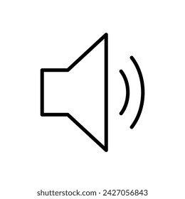 Speaker icon vector. volume icon vector. loudspeaker icon vector. sound symbol