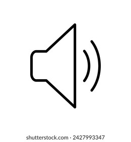 Speaker icon vector. volume icon vector. loudspeaker icon vector. sound symbol