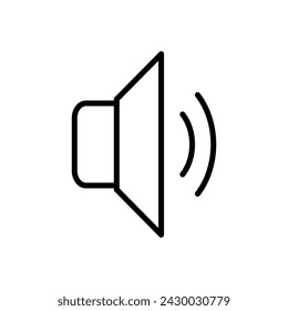 Speaker icon vector. volume icon vector. loudspeaker icon vector. sound symbol