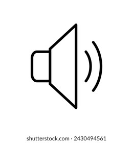 Speaker icon vector. volume icon vector. loudspeaker icon vector. sound symbol