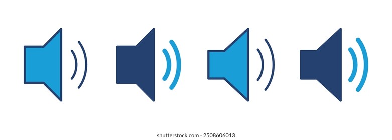 Speaker icon vector. volume icon vector. loudspeaker icon vector. sound symbol