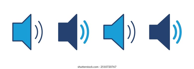 Ícone do alto-falante vetor. ícone de volume vetor. ícone de alto-falante vetor. símbolo de som