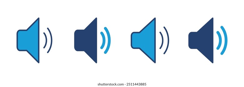 Ícone do alto-falante vetor. ícone de volume vetor. ícone de alto-falante vetor. símbolo de som