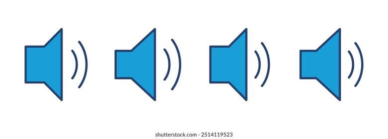 Speaker icon vector. volume icon vector. loudspeaker icon vector. sound symbol