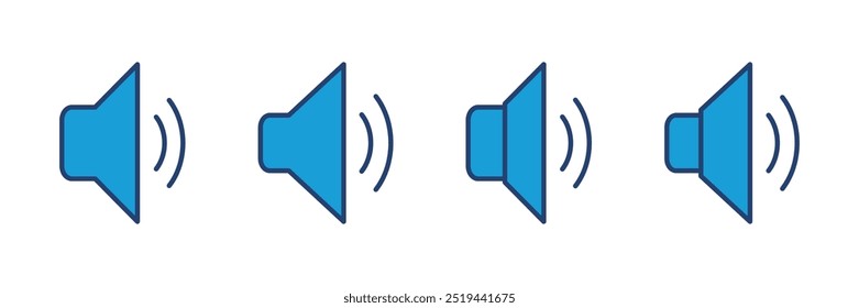 Icono de altavoz Vector. Vector de icono de volumen. Vector de icono de altavoz. símbolo de sonido