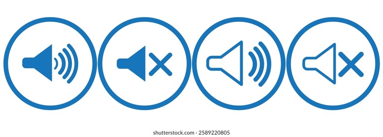 Speaker icon vector. Volume icon. Loudspeaker icon vector