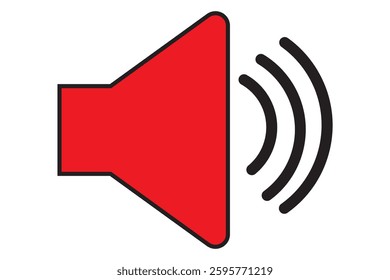 Speaker icon vector. Volume icon. Loudspeaker icon vector design eps 10 
