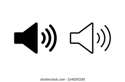 Speaker icon vector. volume sign and symbol. loudspeaker icon. sound symbol