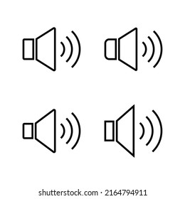 Vector de icono del altavoz. signo de volumen y símbolo. icono de altavoz. símbolo de sonido