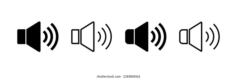 Speaker icon vector. volume sign and symbol. loudspeaker icon. sound symbol