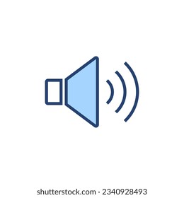 Vector de icono del altavoz. signo de volumen y símbolo. icono de altavoz. símbolo de sonido