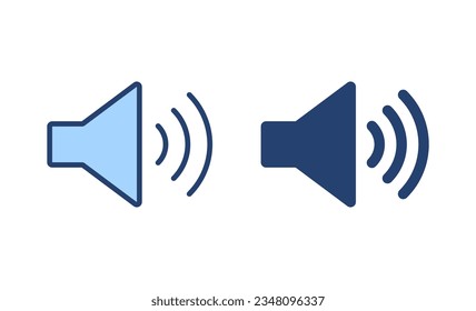 Vector de icono del altavoz. signo de volumen y símbolo. icono de altavoz. símbolo de sonido