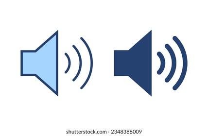 Vector de icono del altavoz. signo de volumen y símbolo. icono de altavoz. símbolo de sonido