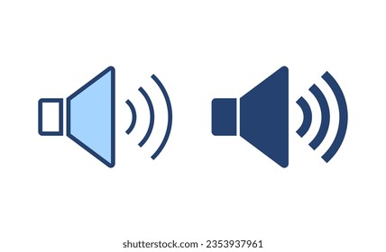 Vector de icono del altavoz. signo de volumen y símbolo. icono de altavoz. símbolo de sonido