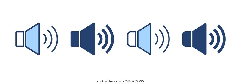 Speaker icon vector. volume sign and symbol. loudspeaker icon. sound symbol