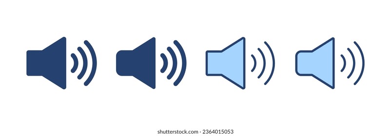 Vector de icono del altavoz. signo de volumen y símbolo. icono de altavoz. símbolo de sonido