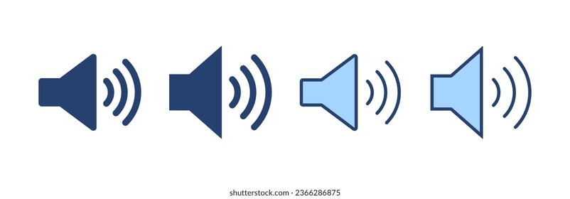 Speaker icon vector. volume sign and symbol. loudspeaker icon. sound symbol