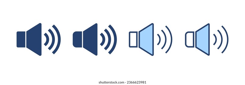 Speaker icon vector. volume sign and symbol. loudspeaker icon. sound symbol