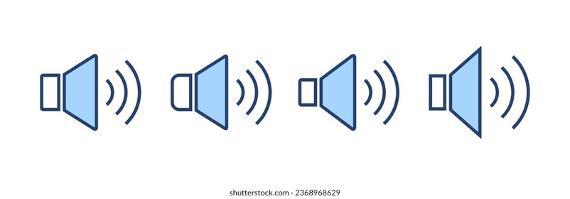 Speaker icon vector. volume sign and symbol. loudspeaker icon. sound symbol