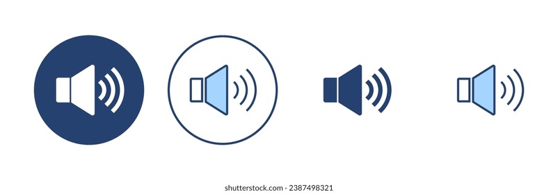 Vector de icono del altavoz. signo de volumen y símbolo. icono de altavoz. símbolo de sonido
