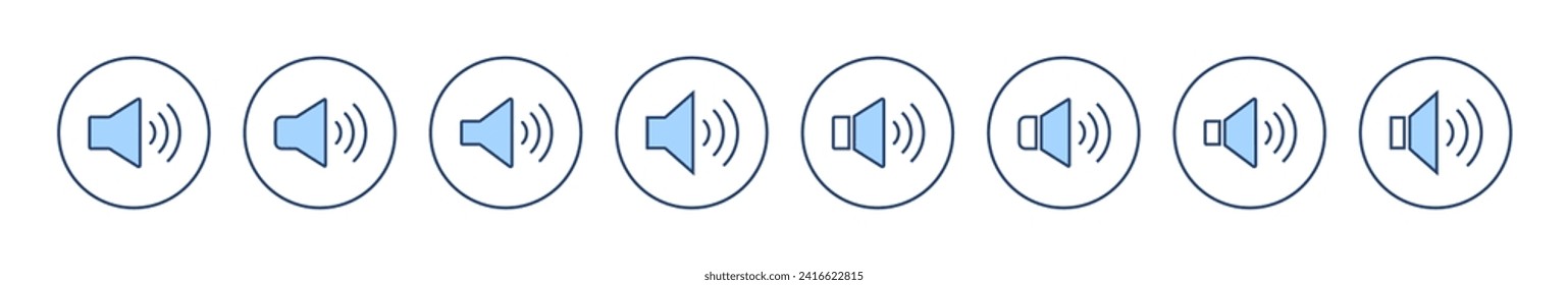 Speaker icon vector. volume sign and symbol. loudspeaker icon. sound symbol