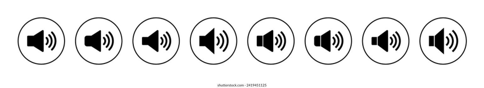 Speaker icon vector. volume sign and symbol. loudspeaker icon. sound symbol