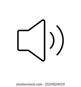 Speaker icon vector. volume sign and symbol. loudspeaker icon. sound symbol