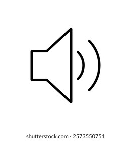 Speaker icon vector. volume sign and symbol. loudspeaker icon. sound symbol