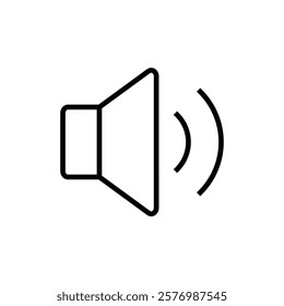 Speaker icon vector. volume sign and symbol. loudspeaker icon. sound symbol