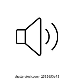 Speaker icon vector. volume sign and symbol. loudspeaker icon. sound symbol