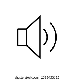 Speaker icon vector. volume sign and symbol. loudspeaker icon. sound symbol